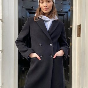 NWT Babaton/Aritzia Capella Wool Coat (Black, XS)